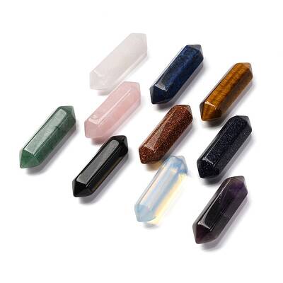 Natural & Synthetic Gemstone Double Terminated Points