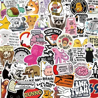 130pcs Funny Stickers for Adults, Prank Meme (Dirty) Hilarious Sticker Pack for Laptop, Hard Hat, Work, Water Bottles, Comput...