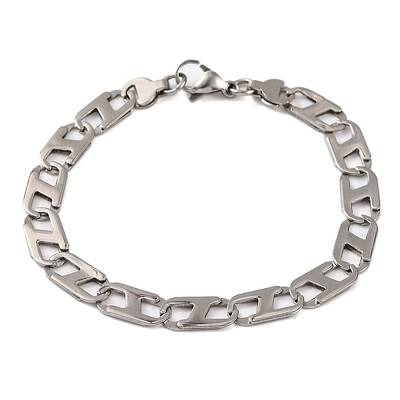 Tarnish Resistant 201 Stainless Steel Mariner Link Chain Bracelets