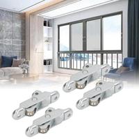Wheel Roller Pulley with Slot, Stainless Steel Sliding Door Window, Self-Adjusting Function for Horizontal Movement