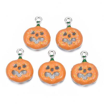 Rack Plating Alloy Enamel Pendants