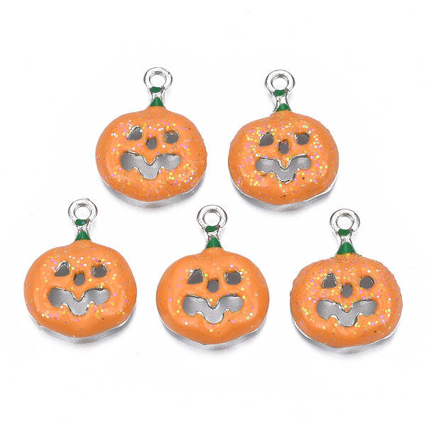 Rack Plating Alloy Enamel Pendants
