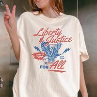 Comfort Colors Social Justice 4th of July Liberal TShirt Equality TShirt Retro Fourth Of July Tee Feminist Graphic Tee Activi...