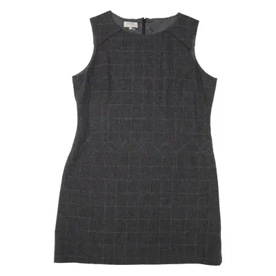 HOBBS LONDON Womens Pencil Dress Grey Wool Sleeveless Short UK 16