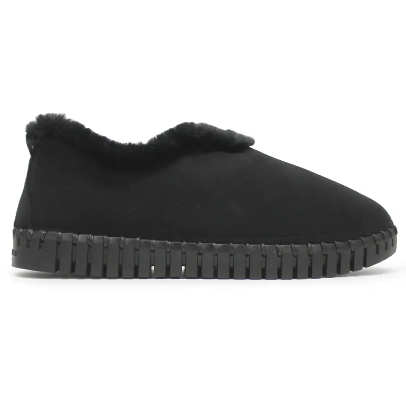Ilse Jacobsen Tulip 3050 Textile Women's Slip On Shoes - Black Black - Size:US 8 Women