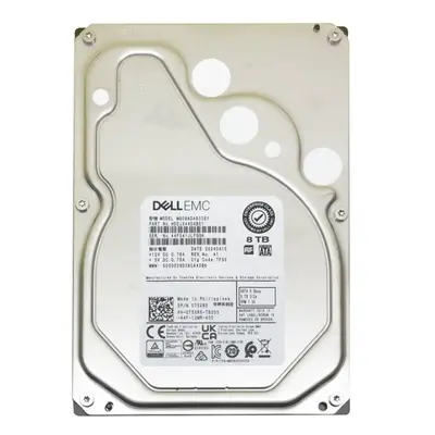 T5XR5 Dell 8TB 7200RPM SATA 3Gb/s 256MB 512e 3.5-Inch Hard Drive