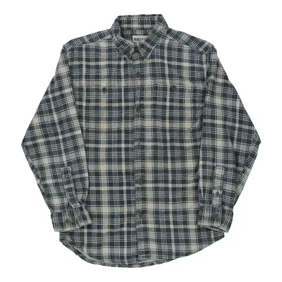 Age 12 Billy Can Checked Shirt - Small Blue Cotton