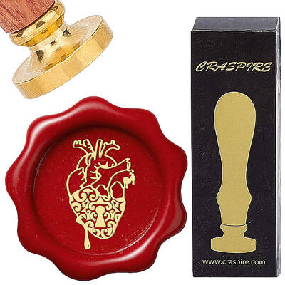 Brass Wax Seal Stamps with Wood Handle