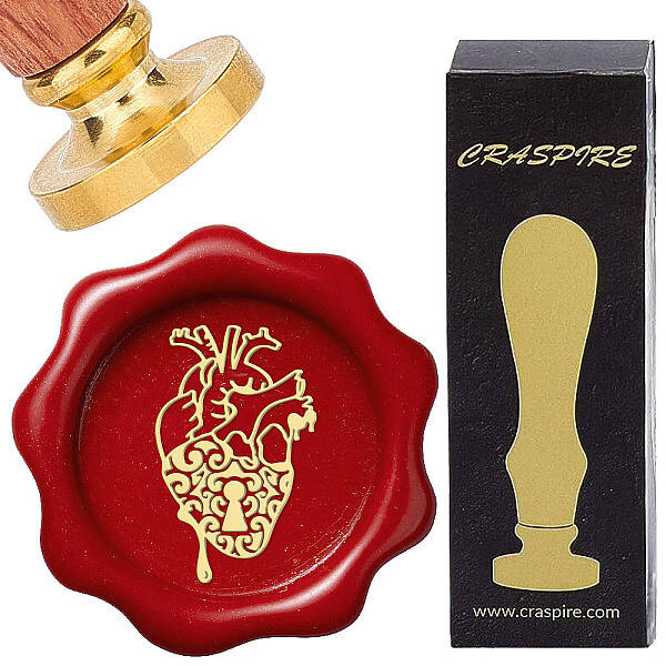 Brass Wax Seal Stamps with Wood Handle