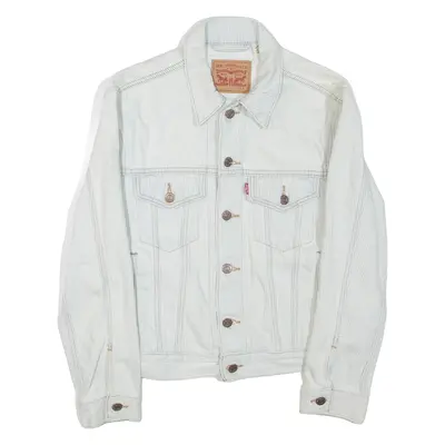 LEVI'S Mens Denim Jacket Blue Striped S