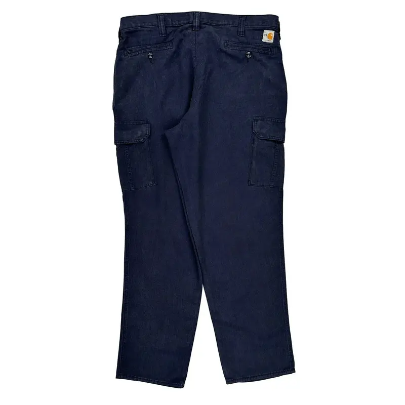 Carhartt Cargo Trousers - 38? Waist Navy Cotton