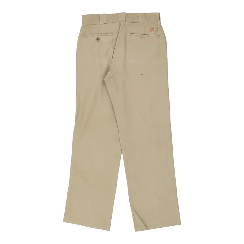 Dickies Trousers - 30W 31L Beige Cotton Blend