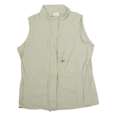 COLUMBIA Utility Womens Gilet Beige Nylon M
