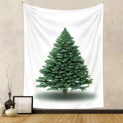 Indoor Christmas Tree Wall Tapestry Room Decor Gift - Aperturee