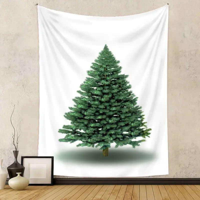 Indoor Christmas Tree Wall Tapestry Room Decor Gift - Aperturee