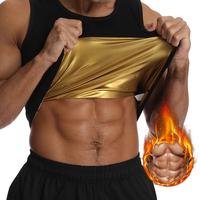 Men's Sauna Vest Heat Trapping Pullover Sweat Sauna Shirts Workout Tank Tops Body Shaper Waist Trainer for Men Compression Wo...
