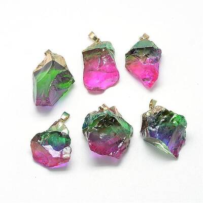 Natural Quartz Crystal  Pendants