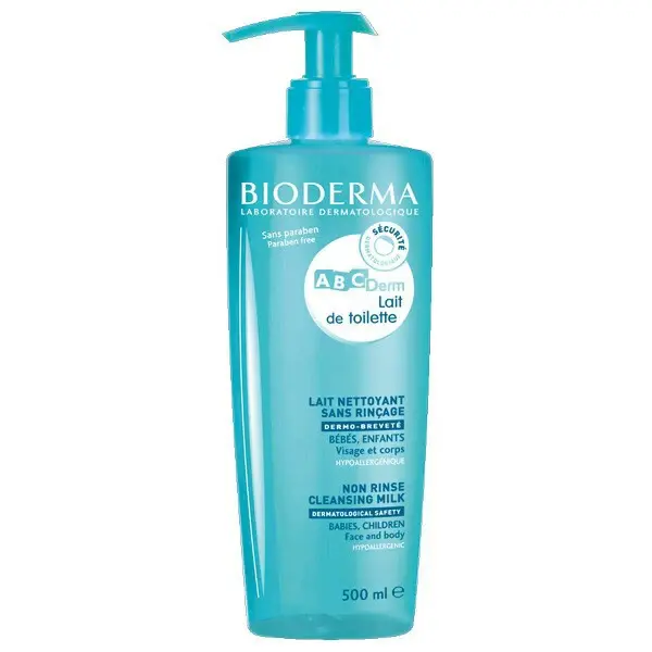 Bioderma ABCDerm Baby Cleansing Milk (No Rinse) - Volume: 500 ml