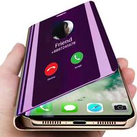 Full Body Shockproof Phone Case with Stand, Slim Mirror Design Phone Protective Cover, Phone Accessories Compatible with iPho...
