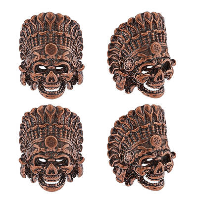 4Pcs Tibetan Style Alloy European Beads