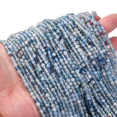 Natural Aquamarine Bead Strands