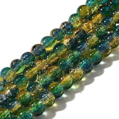Crackle Glass Beads Strands
