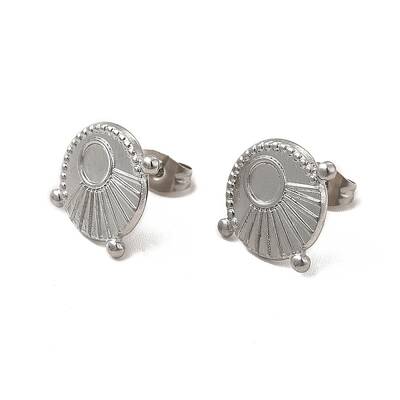 Non-Tarnish 304 Stainless Steel Stud Earring Cabochon Settings