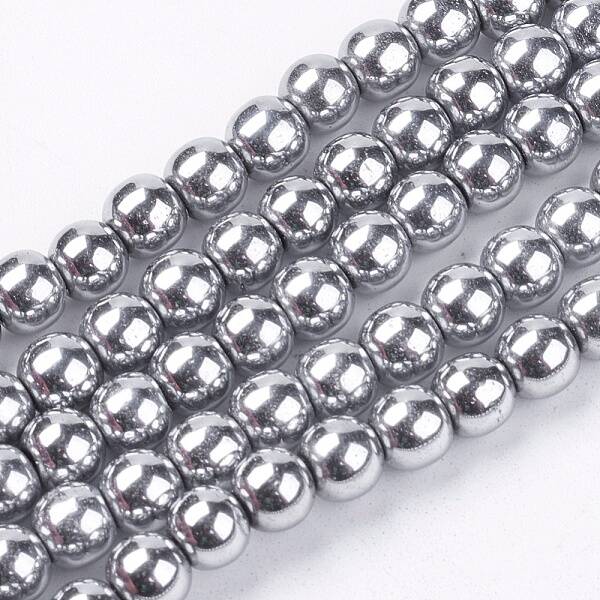 Non-magnetic Synthetic Hematite Beads Strands