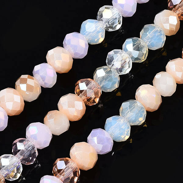 Electroplate Glass Beads Strands