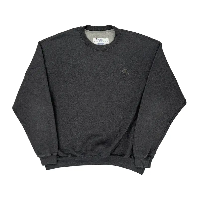 Champion Sweatshirt - XL Grey Cotton Blend
