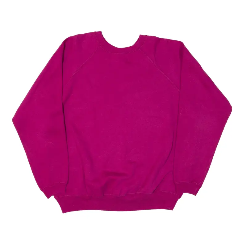 HANES Her Way Sweatshirt Pink Womens L