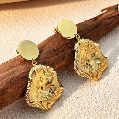 304 Stainless Steel Dangle Stud Earrings for Women