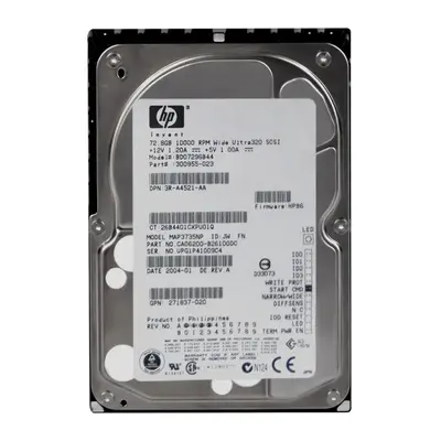 3R-A4521-AA HP 72.8GB Ultra-320 SCSI 10000 3.5-inch Hard Drive