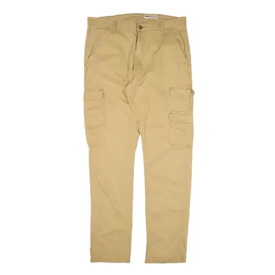 WRANGLER Cargo Trousers Beige Regular Tapered Womens W34 L34