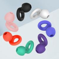 Silicone Ear Plugs, 1 Set Reusable Ear Plugs & Replaceable Earbuds, Noise Reduction Ear Plugs for Water Swimming, Work, Motor...