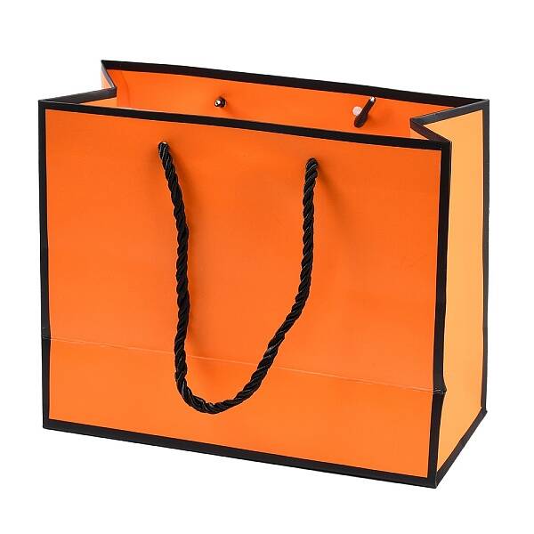 Rectangle Paper Bags with Rope Handles