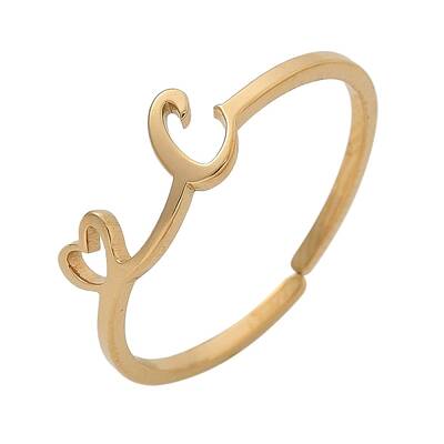304 Stainless Steel Cuff Rings for Women