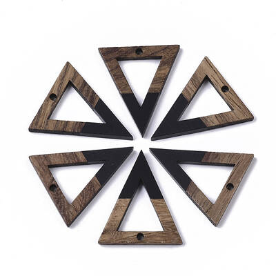 Resin & Walnut Wood Pendants