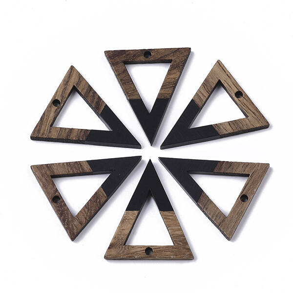 Resin & Walnut Wood Pendants