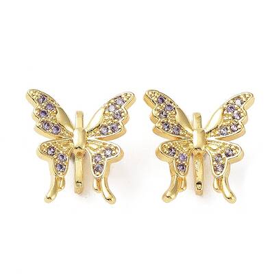 Brass Micro Pave Cubic Zirconia Multi-Strand Links