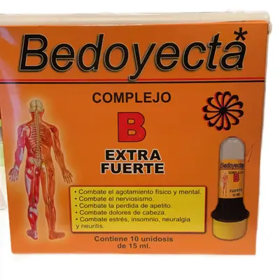 BEDOYECTA MICRODOSIS CON COMPLEJO B EXTRA FUERTE EXCELENTE PARA COMBATIR EL AGOTAMIENTO FISICO Y MENTAL