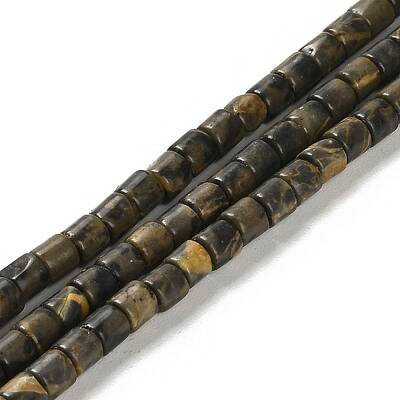 Natural Bamboo Leaf Stone Beads Strands