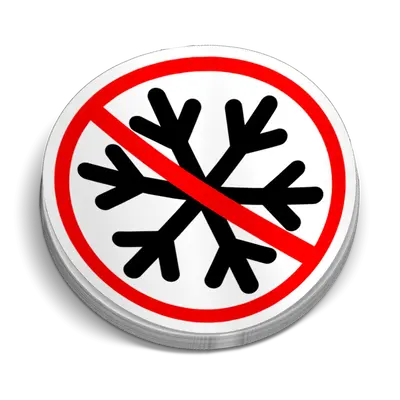 No Snowflakes Hard Hat Decal
