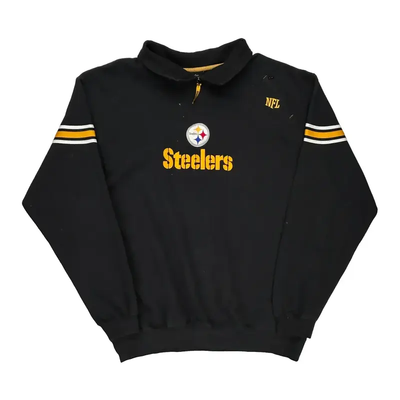 Pittsburgh Steelers N.F.L. Team Apparel Sweatshirt - XL Black Cotton Blend