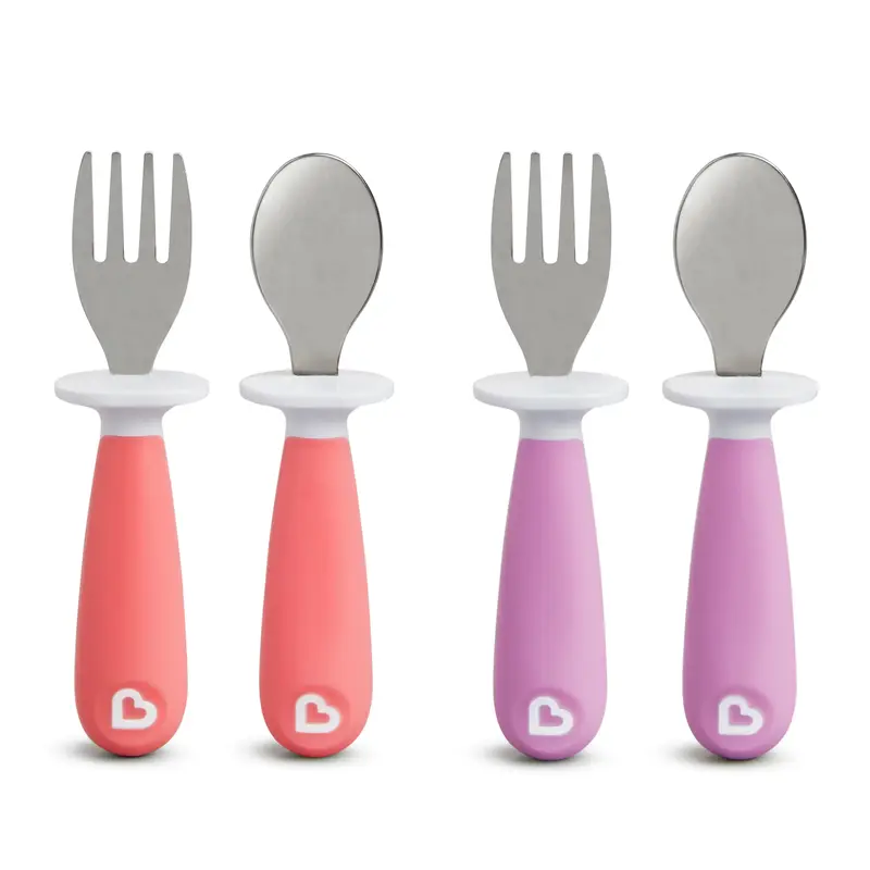 Munchkin Raise Toddler Fork & Spoon Set 4-Pack