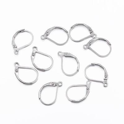 Tarnish Resistant 304 Stainless Steel Leverback Earring Findings