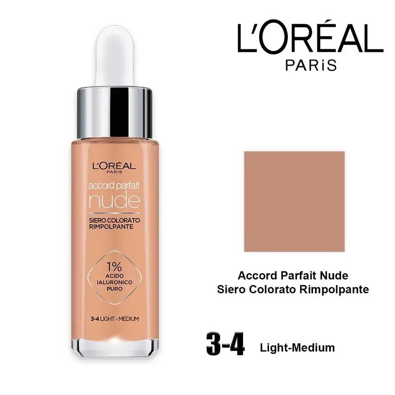 L'oreal foundation accord parfait serum 3-4 light-medium