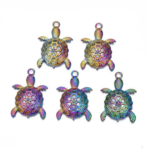 Rainbow Color Alloy Big Pendants