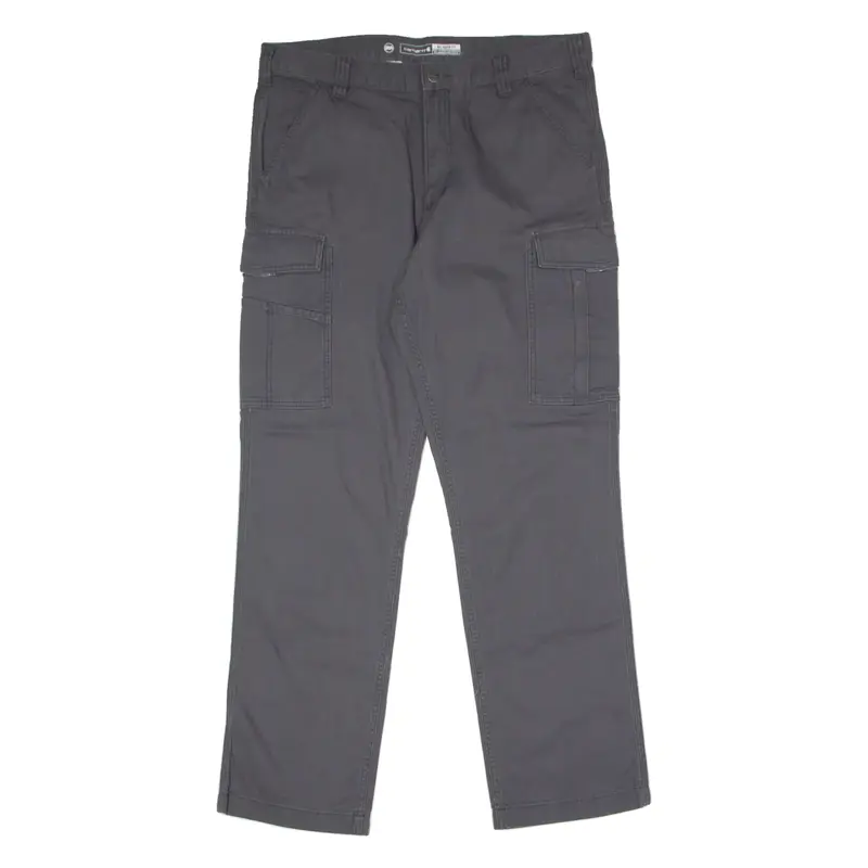CARHARTT Cargo Workwear Mens Canvas Trousers Grey Relaxed Straight W36 L32