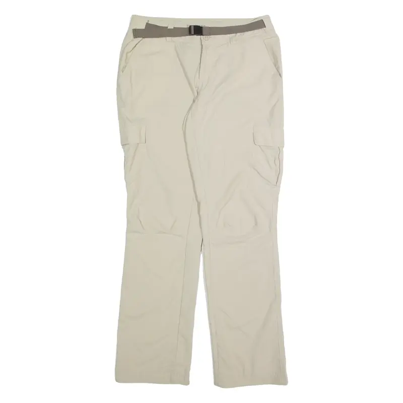 COLUMBIA Outdoor Cargo Mens Trousers Cream Regular Straight Nylon W30 L30